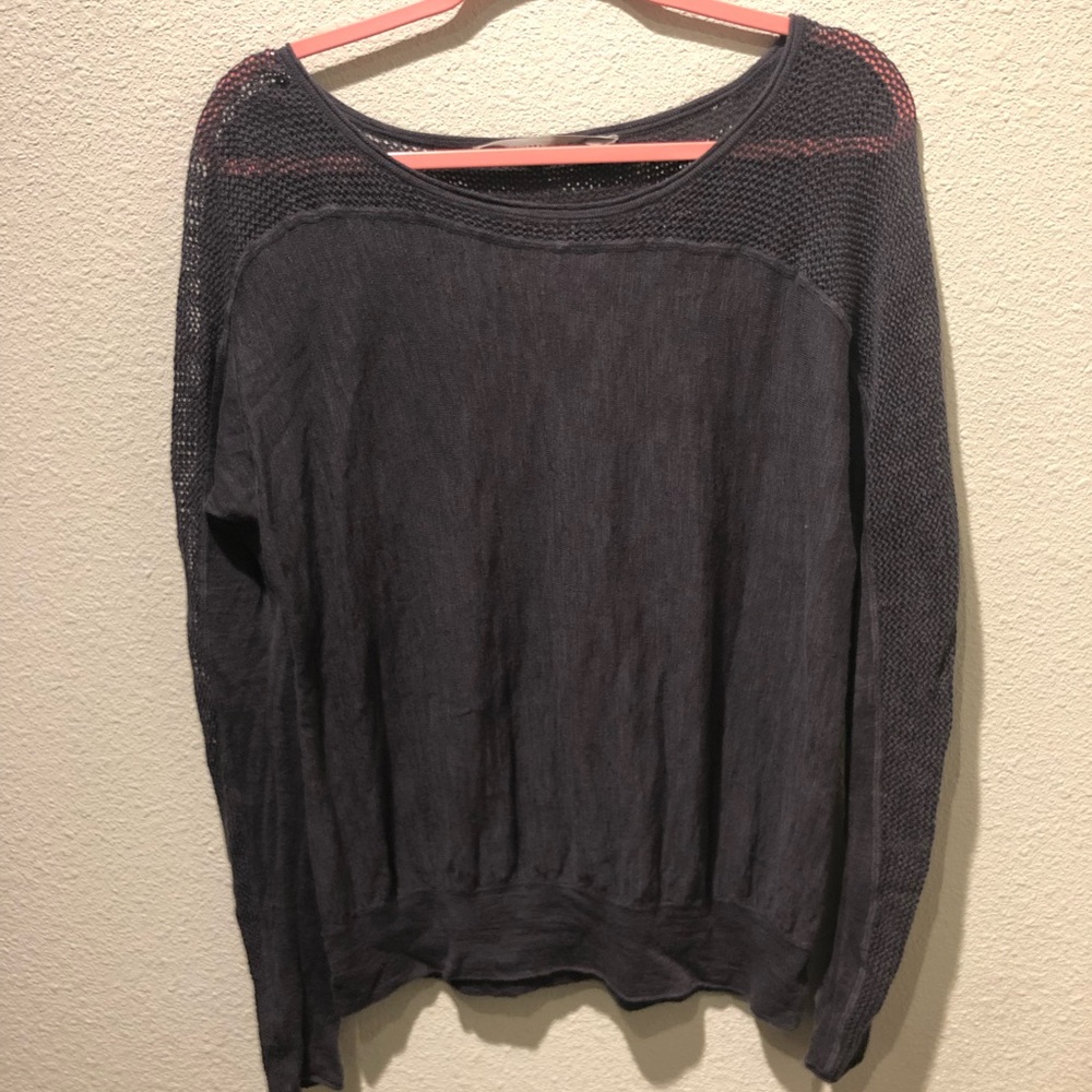 Athleta Womens Linen Pullover Top